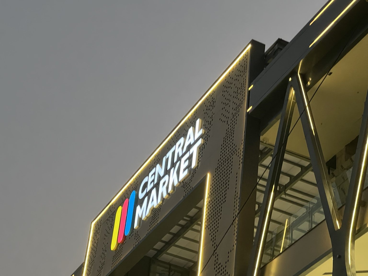 Central Market exterior identity
