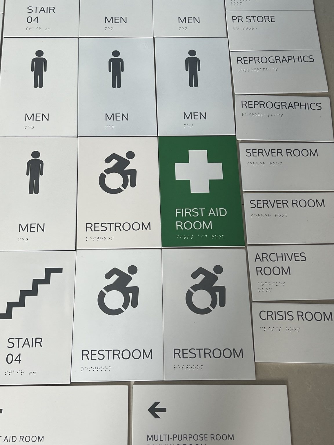 UNICEF statutory signage