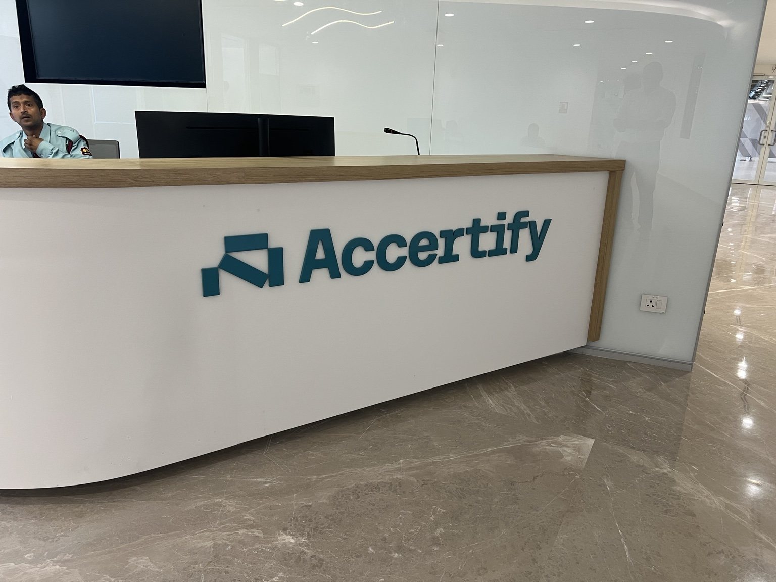 Accertify Gurugram signage