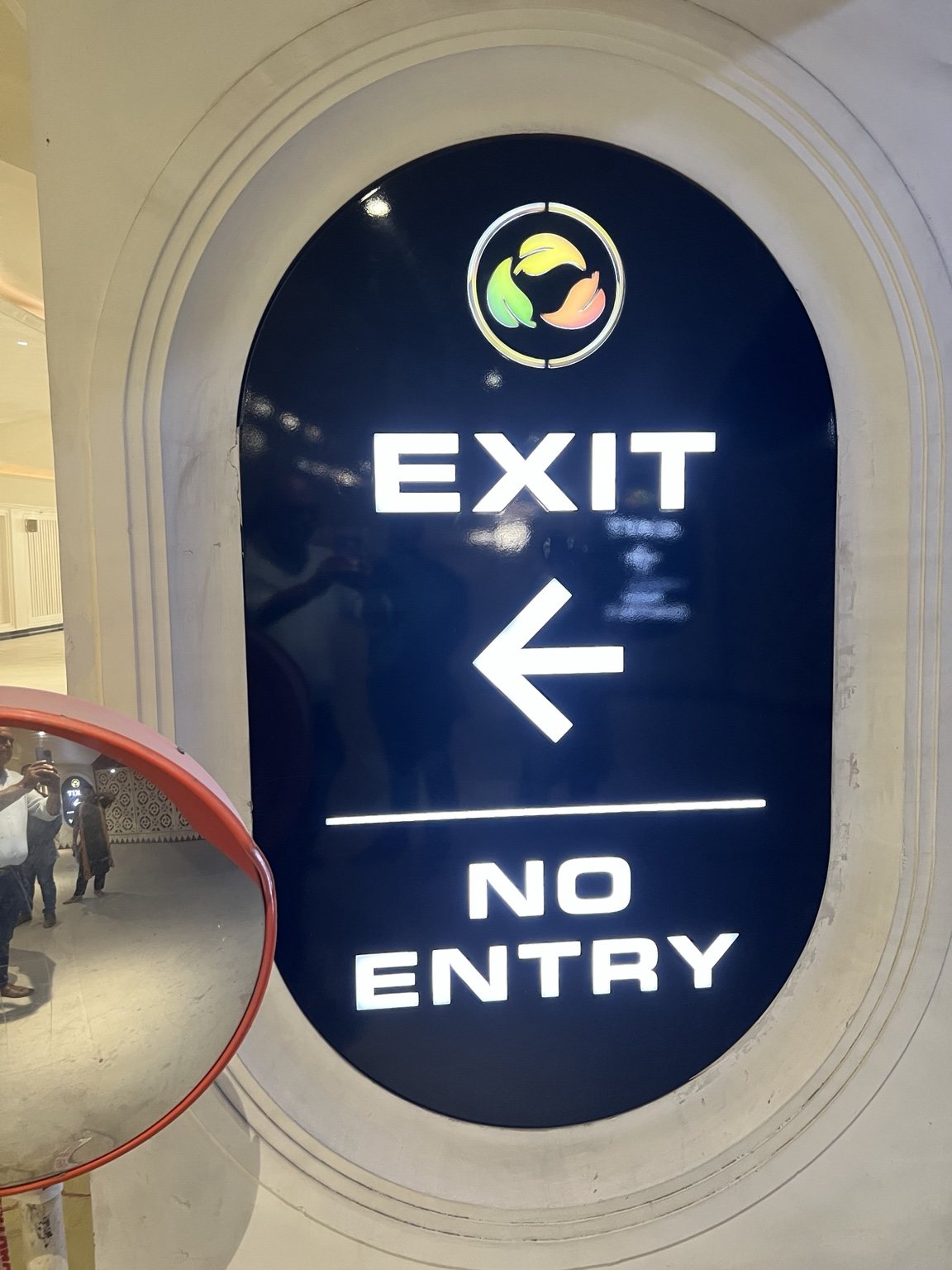 Central Park Gurugram exit sign